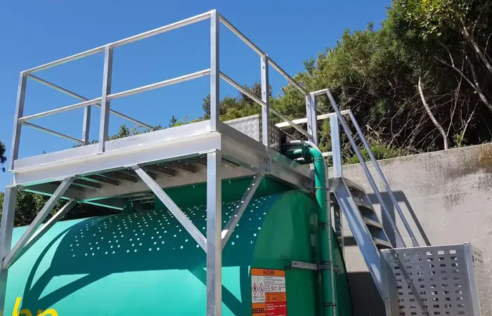The Importance of Compliant Access Platforms and Walkways for Above Ground Fuel Tanks thumbnail