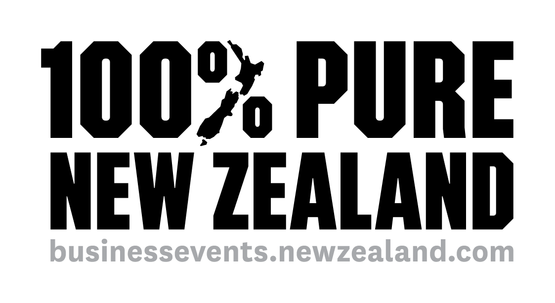 100% Pure Business Events Stacked Black Grey