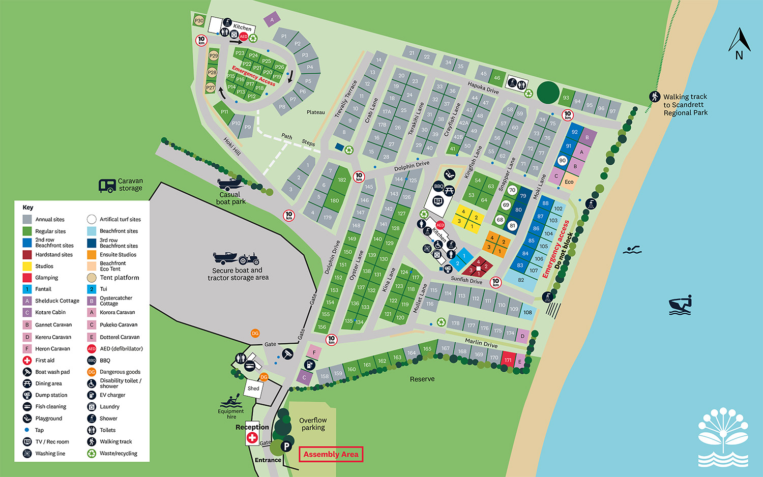 Martins Bay Park Map