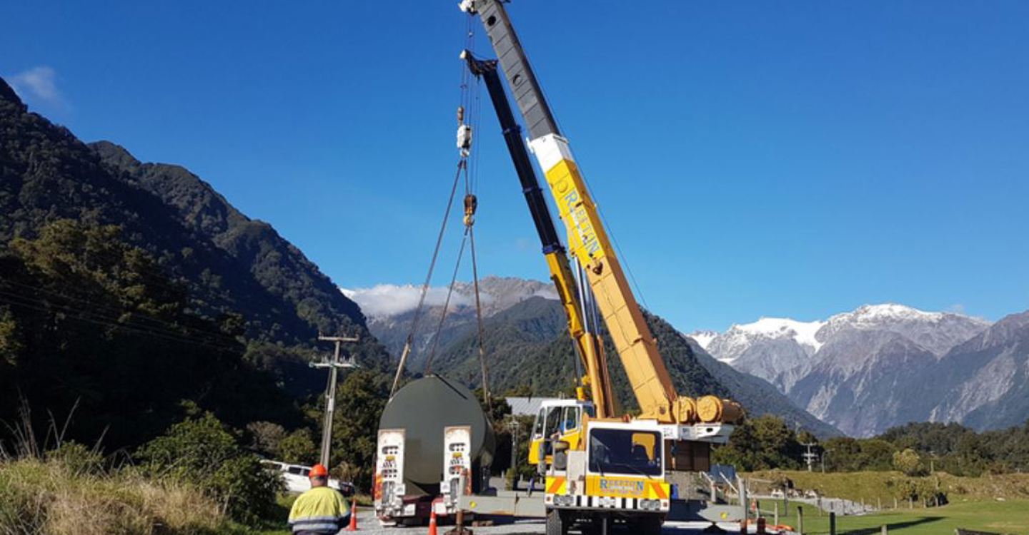 Supervault Lifted Into Position